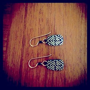 Ostrich shell earrings